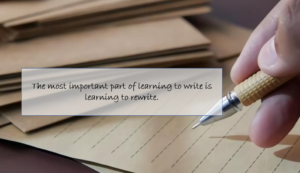 Make editing and revision of student writing visible, precise, and an ‘every day thing.’ (Video)