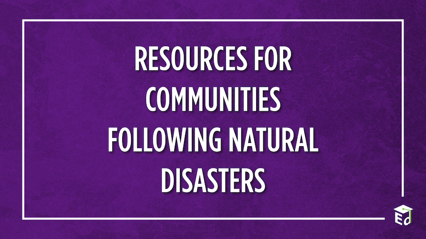Resources for communities following natural disasters